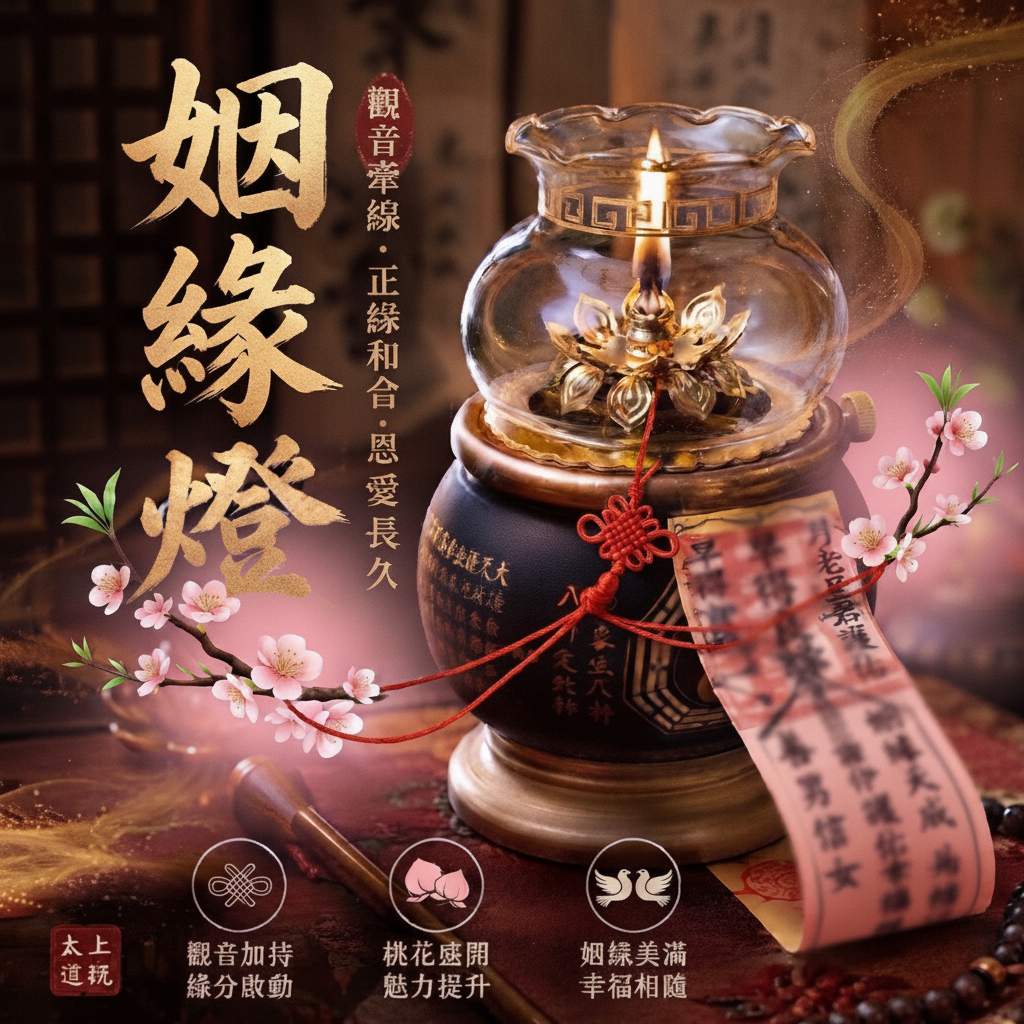 龍鳳桃花姻緣燈